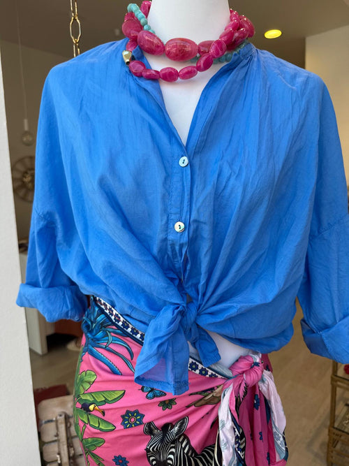 Camicia In Mussola Monocolore