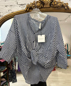 Camicia In Mussola A Righe Fine