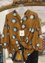 Camicia In Mussola A Bolle Bi-Colore
