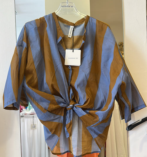 Camicia A Righe Maxi