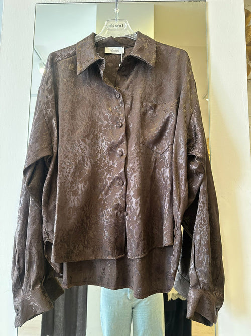 Camicia Saten con Ricami MOTEL