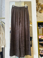 Pantalone Saten Con Ricami MOTEL