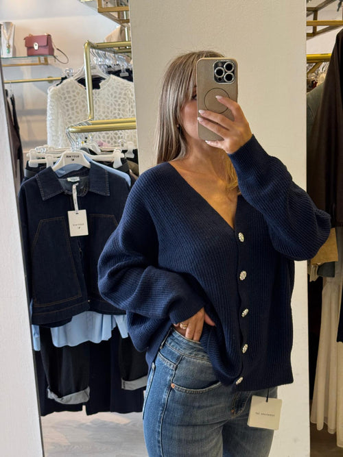 Giacca Cardigan Con Bottoni Gioiello Susy Mix