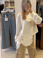 Felpa Macramè