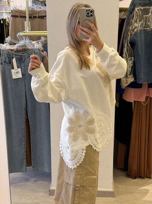 Felpa Macramè