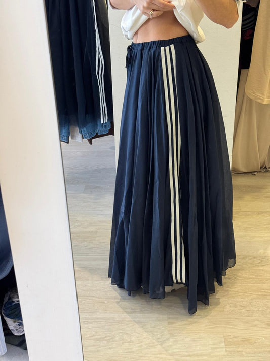 Gonna Con Bande In Chiffon