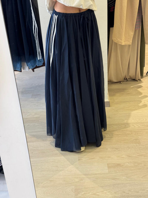 Gonna Con Bande In Chiffon