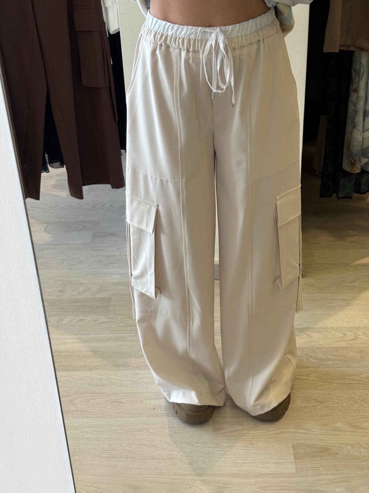 Pantalone Cargo Con Coulisse