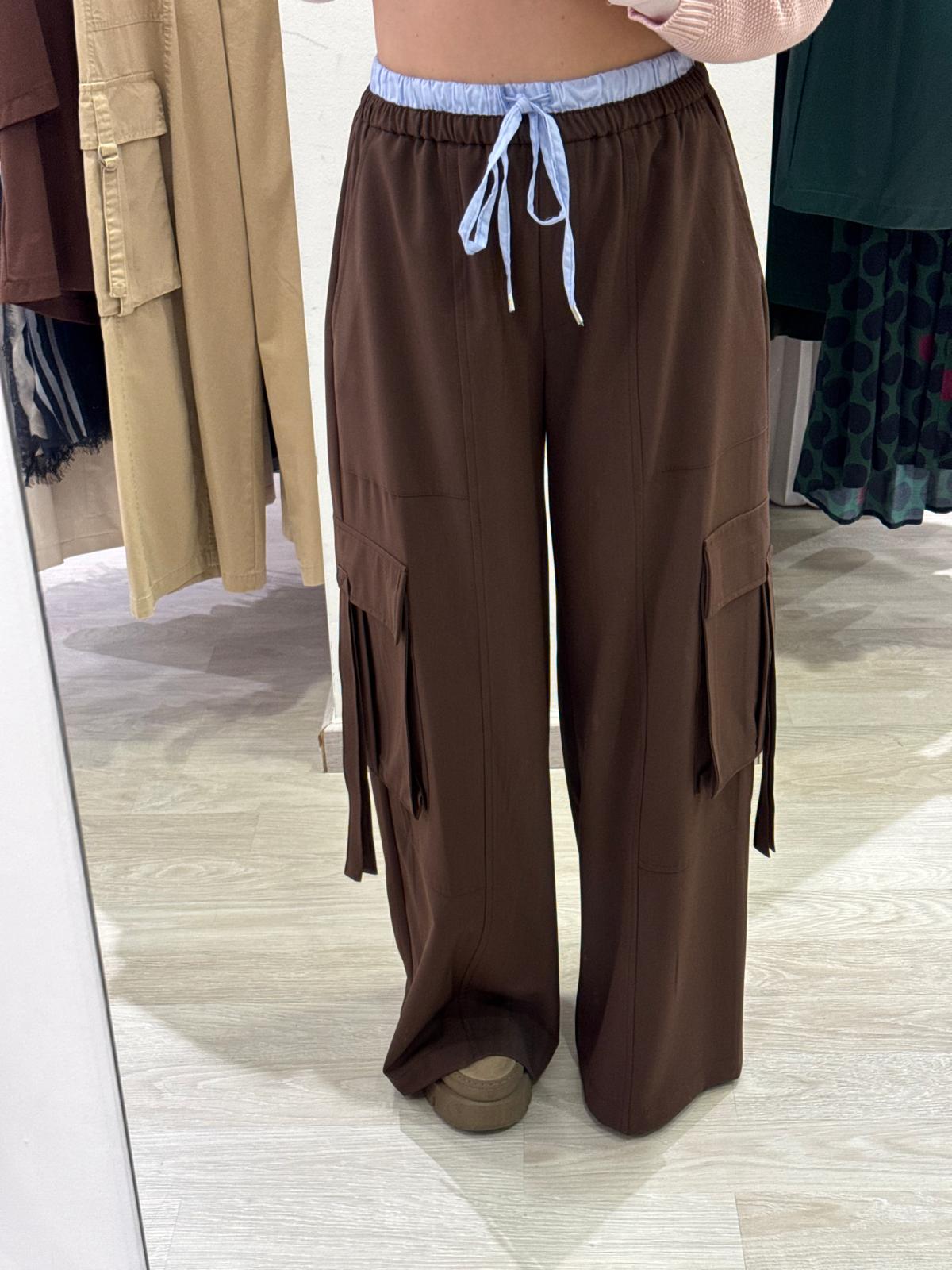 Pantalone Cargo Con Coulisse