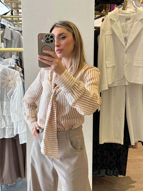 Camicia In Cotone A Righe