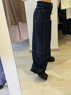 Denim Barrel Western Con Impunture