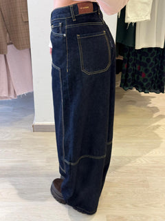 Denim Barrel Western Con Impunture