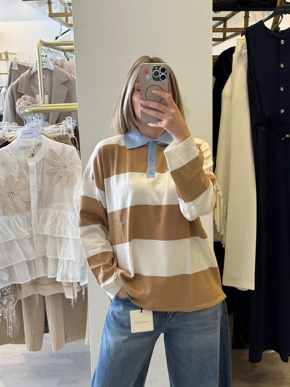 Maglia Polo Contrasto Coletto