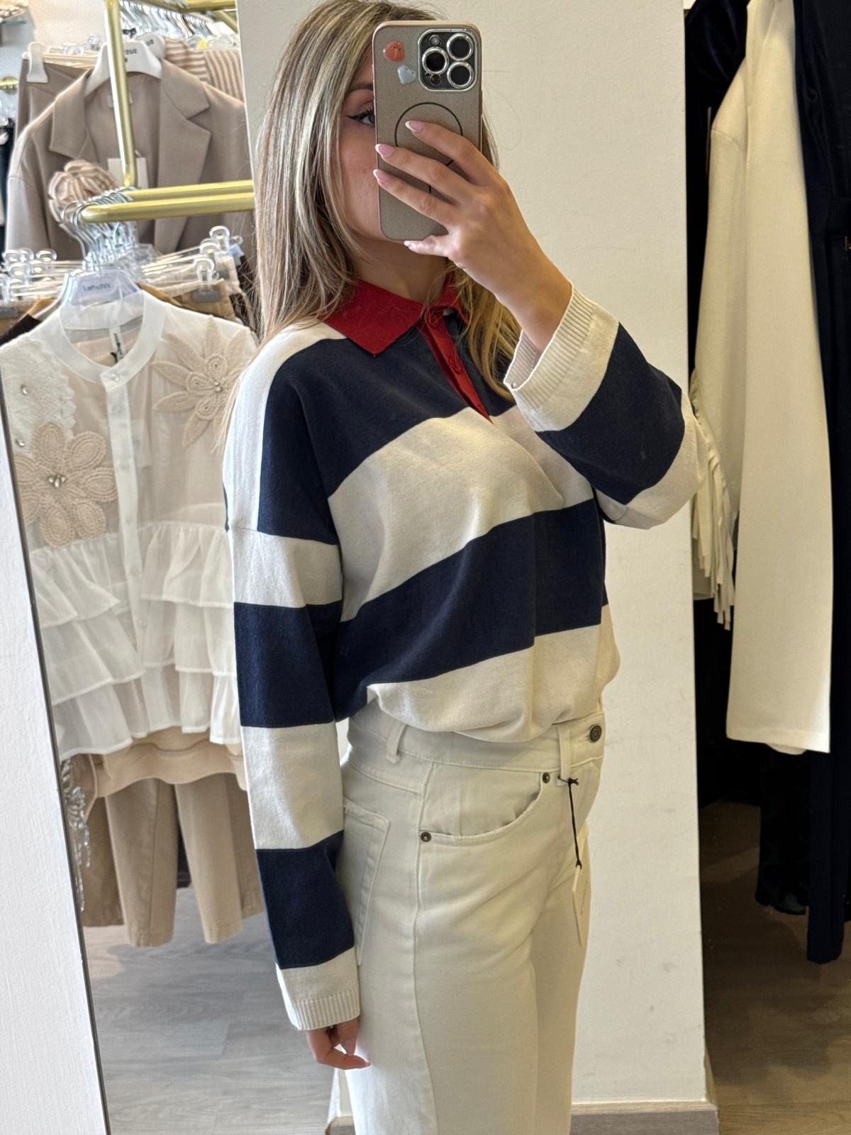 Maglia Polo Contrasto Coletto