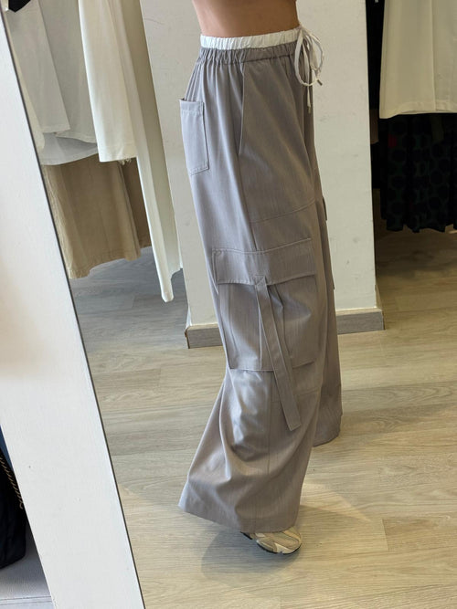 Pantalone Cargo Con Coulisse