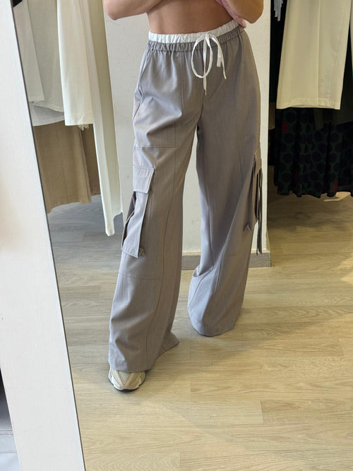 Pantalone Cargo Con Coulisse