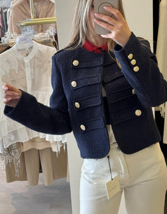 Giacca Napoleon In Tweed