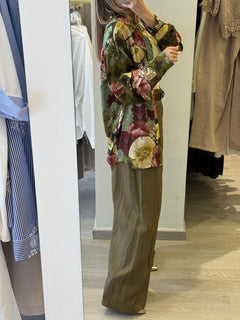 Camicia In Viscosa Floreale