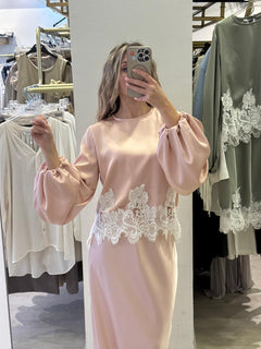 Blusa In Saten Tensione In