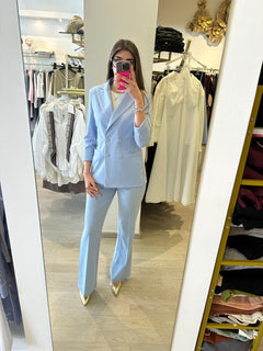 Pantalone Taillur In Crepê