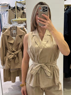 Gilet Riprese Con Cinturino