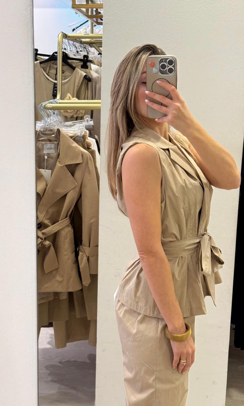 Gilet Riprese Con Cinturino