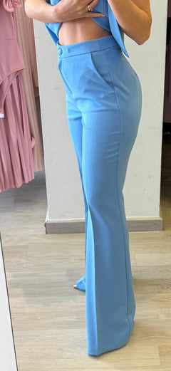 Pantalone Zampetta Con Tasche A Filo