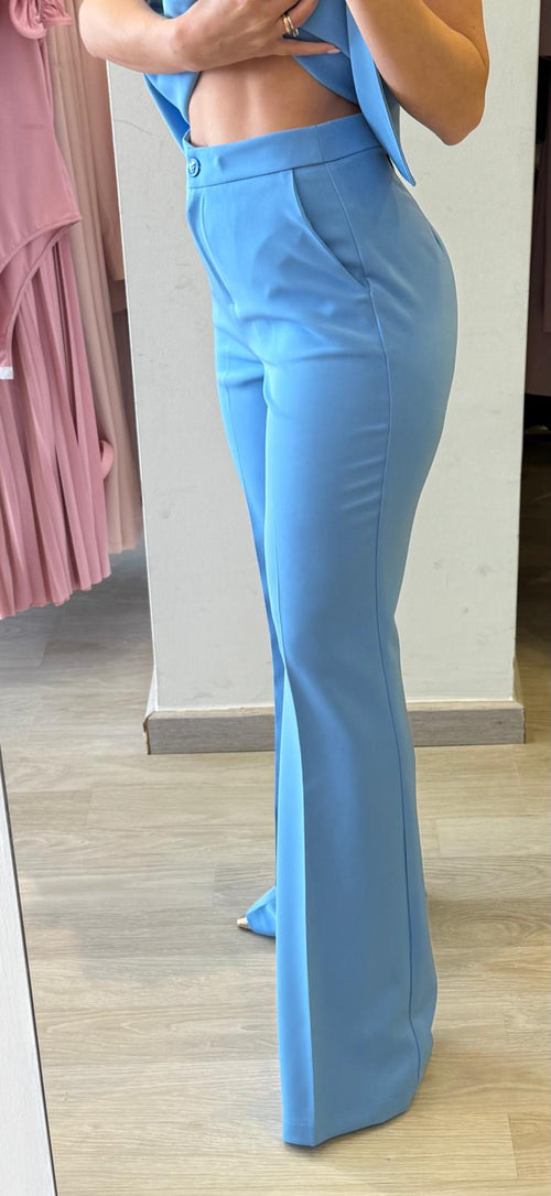 Pantalone Zampetta Con Tasche A Filo