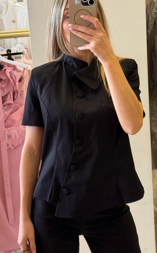 Giacca/Camicia Con Bottoni Trasversali 26B4719 Tensione In