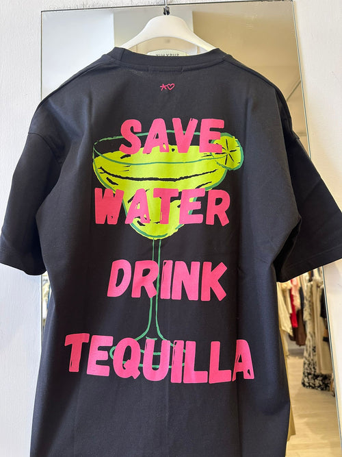 T-Shirt Con Stampa "TEQUILLA"