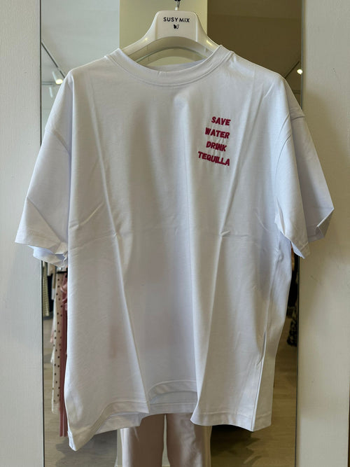T-Shirt Con Stampa "TEQUILLA"