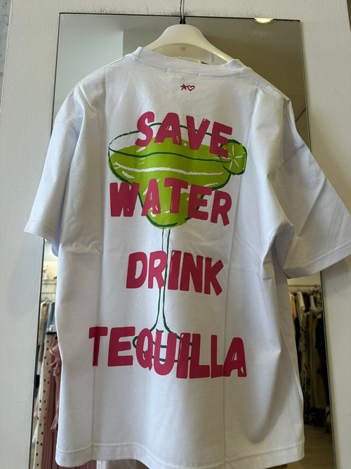 T-Shirt Con Stampa "TEQUILLA"