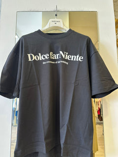 T-Shirt Con Stampa "DOLCE FAR NIENTE"