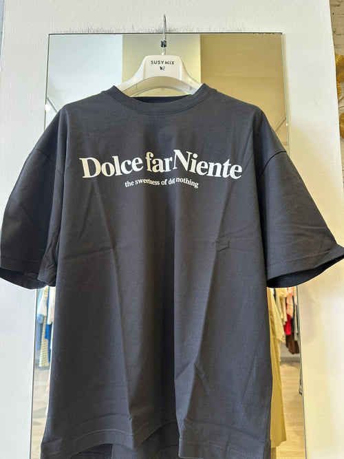 T-Shirt Con Stampa "DOLCE FAR NIENTE"