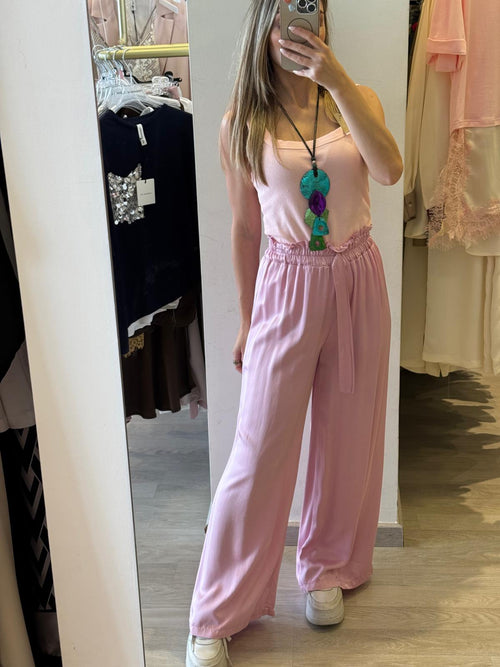 Pantalone In Saten Viscosa Motel