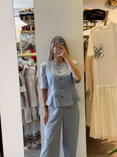 Completo Tailleur In Lino e Viscosa