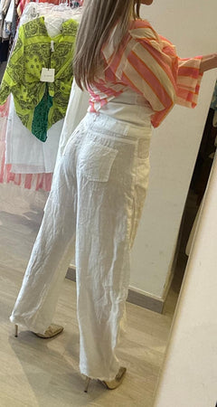 Pantalone Baloon in Puro Lino