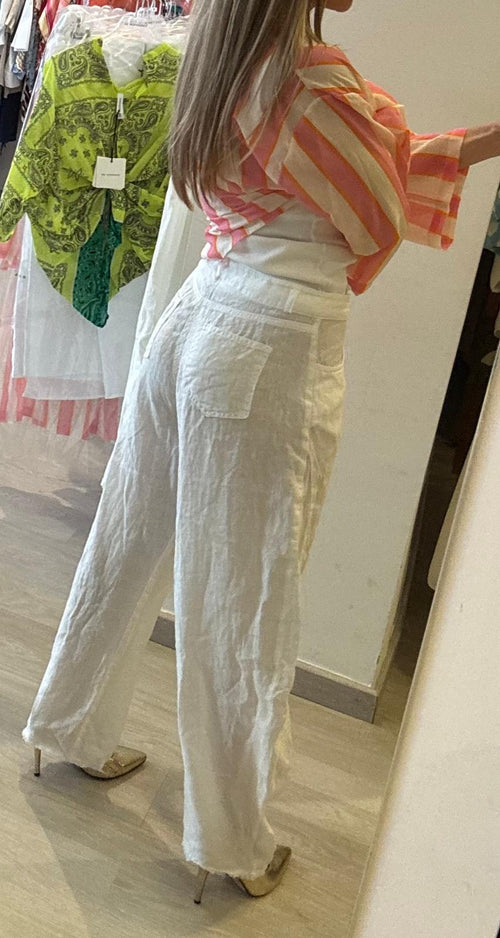 Pantalone Baloon in Puro Lino