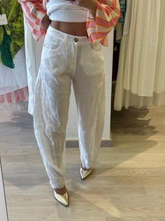 Pantalone Baloon in Puro Lino