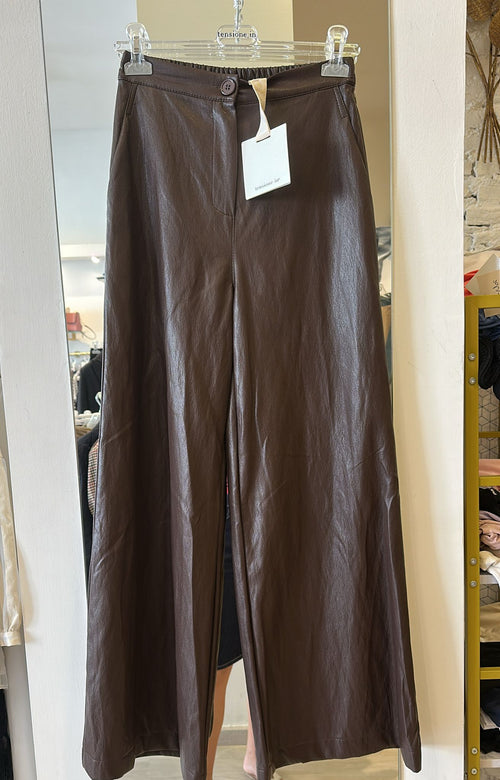 Pantalone Zampa In Ecopelle Tensione IN